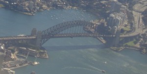 view of Sydney Harbour Bridge cropped